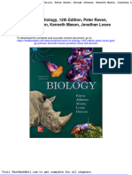 Test Bank For Biology 12th Edition Peter Raven George Johnson Kenneth Mason Jonathan Losos Tod Duncan