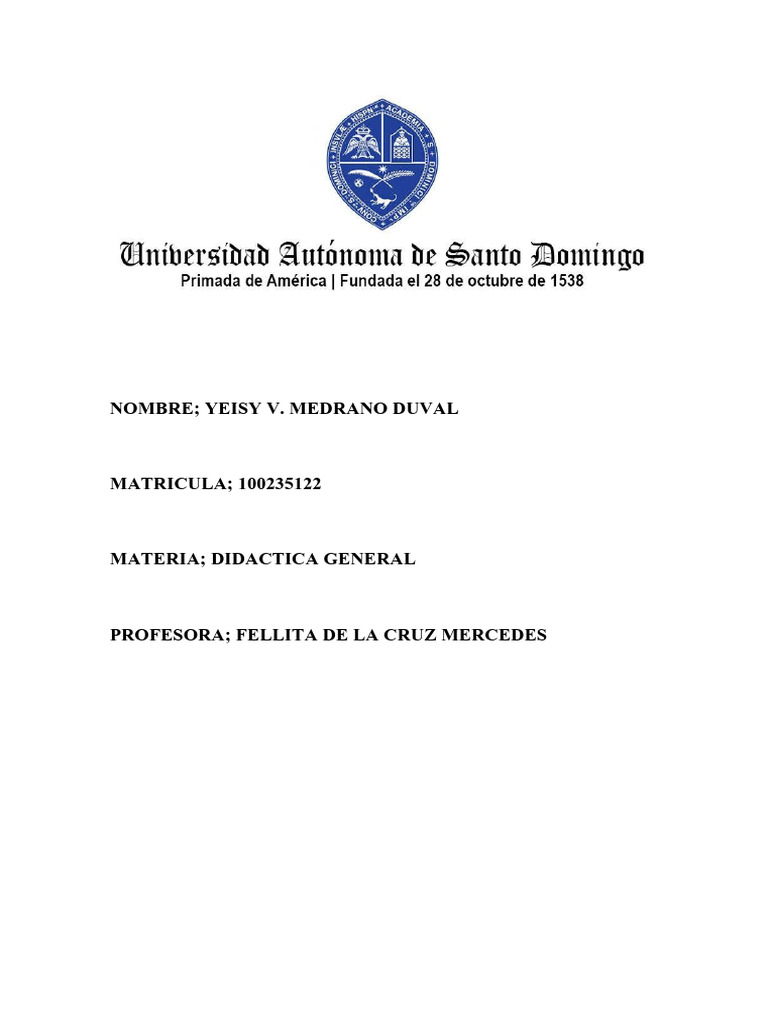 Didactica General | PDF