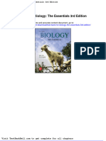 Test Bank For Biology The Essentials 3rd Edition