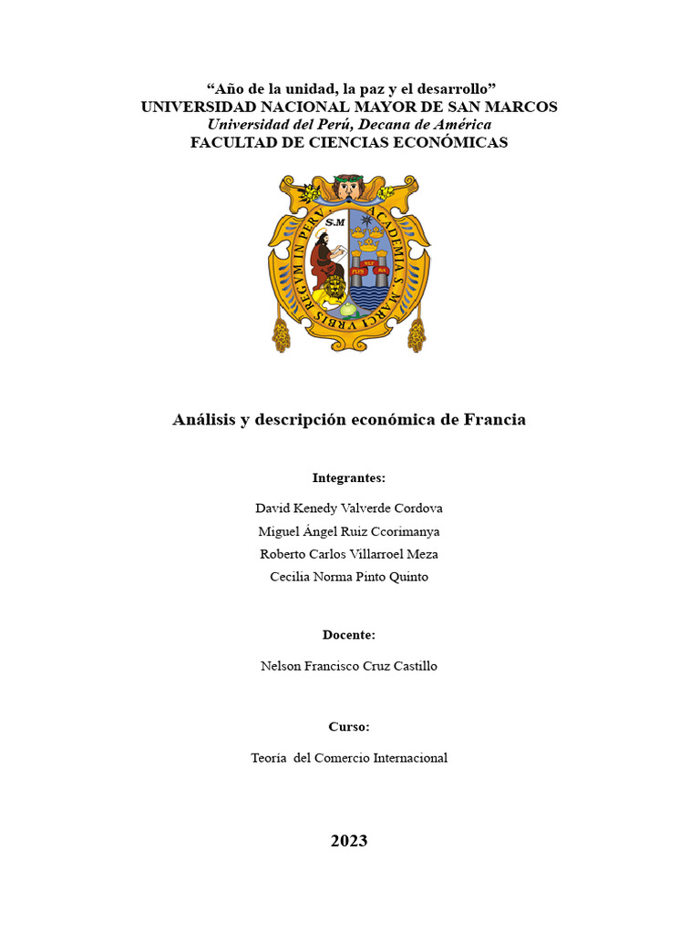 Análisis del Comercio Exterior en Francia | PDF | Balance de pagos ...
