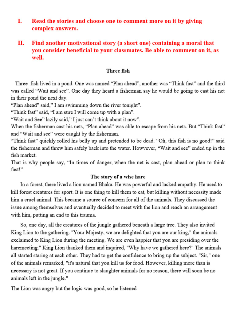 Stories To Read | PDF