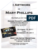 Art Gallery of Mary Phillips - Ocean County Library Art Showing 10/15/11 - 11/30/11