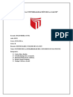 Informe Grupo 10 Estatica, Estudio de La Durabilidad Del Concreto en El Puento Trujillo