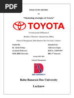 Marketing Strategies of Toyota