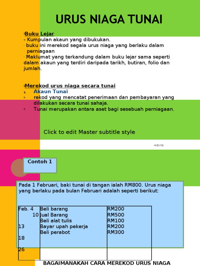 Urus Niaga Tunai Pdf