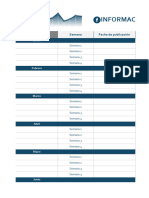 Calendario Editorial de La Plataforma de Redes Sociales