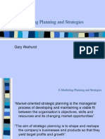 E-Marketing Planning and Strategies: Gary Akehurst