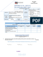 Handout U1 P3 - 4 Medio (READING)