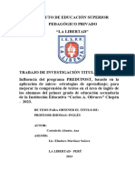 Esquema de Informe Final de Tesis