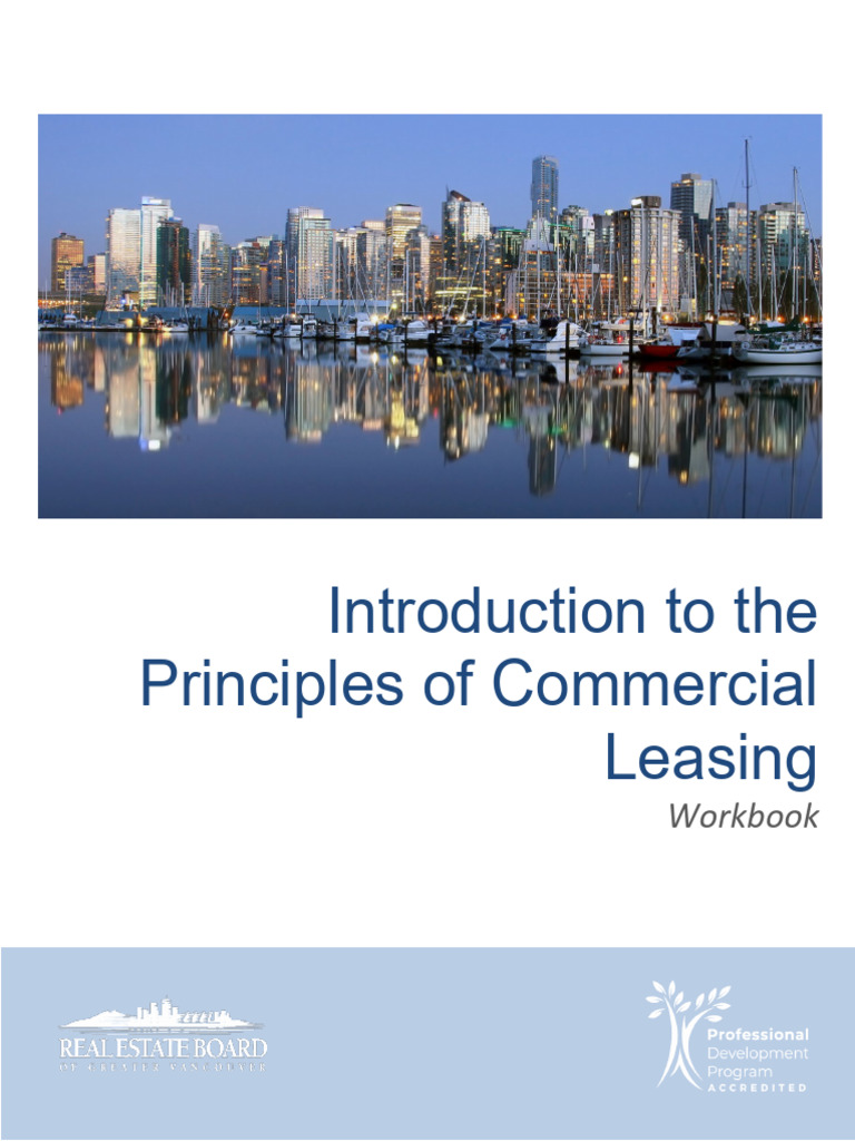 Introduction To The Principles of Commercial Leasing Workbook v19 ...