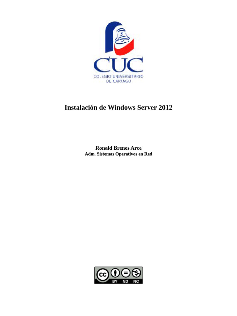 Guía de Instalación de Windows Server 2012 | PDF | Negocios | Informática