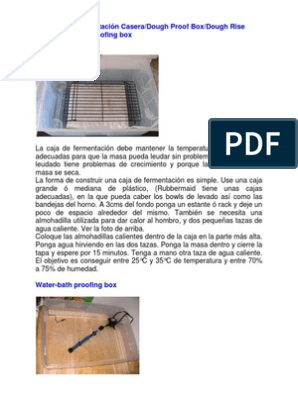 Fermentadora casera / DIY Home made proofing box - fermentation
