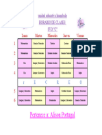 Horario de Clases