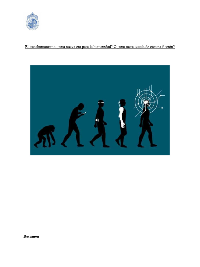 El Transhumanismo PDF Transhumanismo Humano