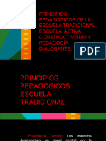 Principios Pedagogicos - 4 Modelos.