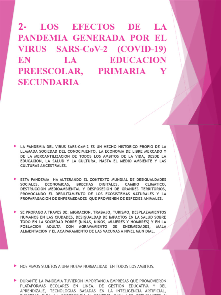 1.2 MARCO... Los Efectos de La Pandemia Del Sars Cov 2 en La Educación ...