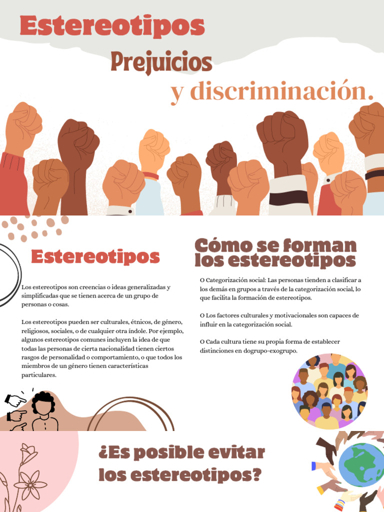 Estereotipos Prejuicios Y Discriminación Pdf