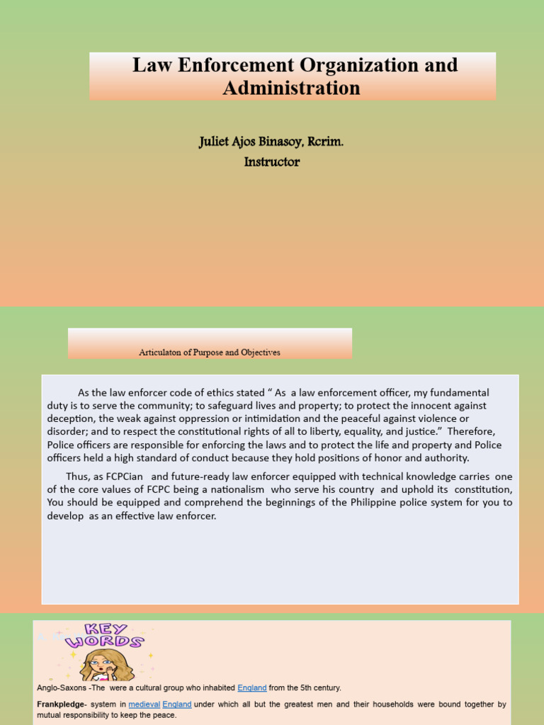 Lea 1 PPT New 1 | PDF | Police | Theory