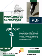 Modalidades Academicas