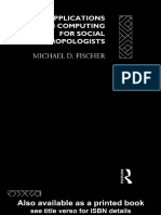 Michael D.Fischer - Applications in computing for social antropologists