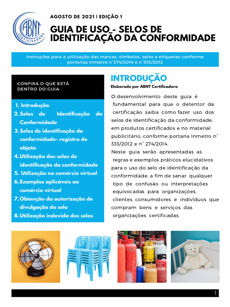 Guia de Uso - Selos de Identificação Da Conformidade | PDF