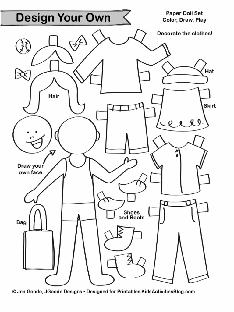 Paper Dolls Printables PDF