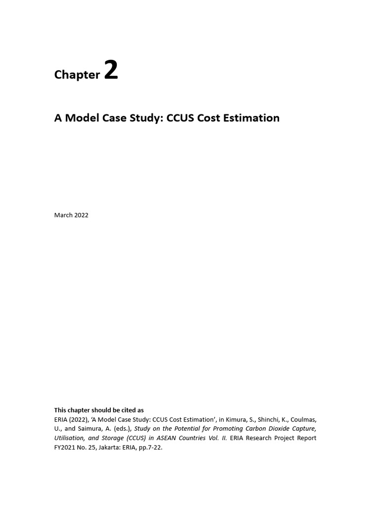 CCUS Cost Estimation Case Study | PDF | Science & Mathematics