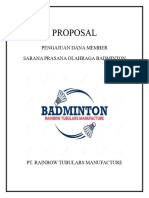 Proposal Badminton