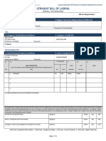 Example Bill of Lading Waste
