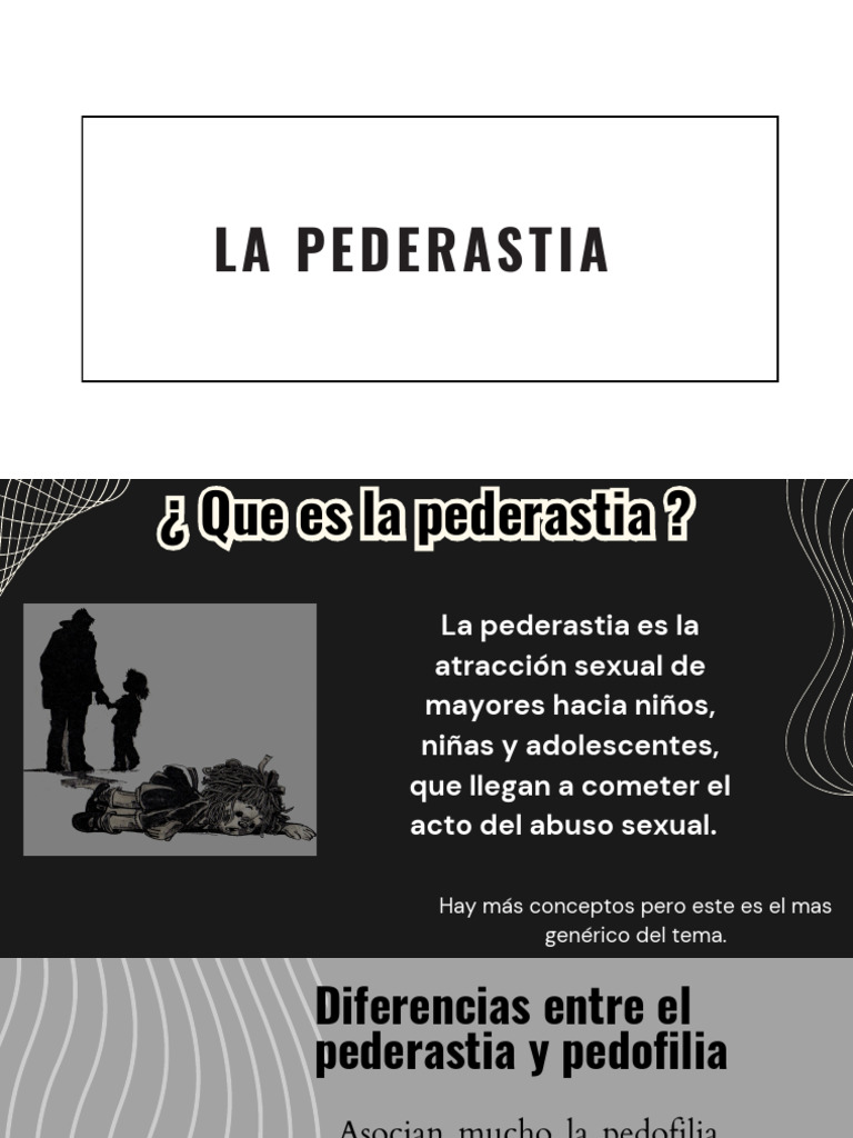 Pederastia y sus Consecuencias Sociales | PDF | Salud y bienestar