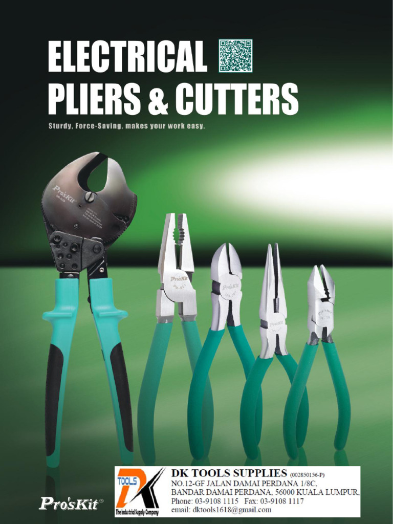 PROSKIT ELECTRICAL PLIERS AND CUTTERS | PDF