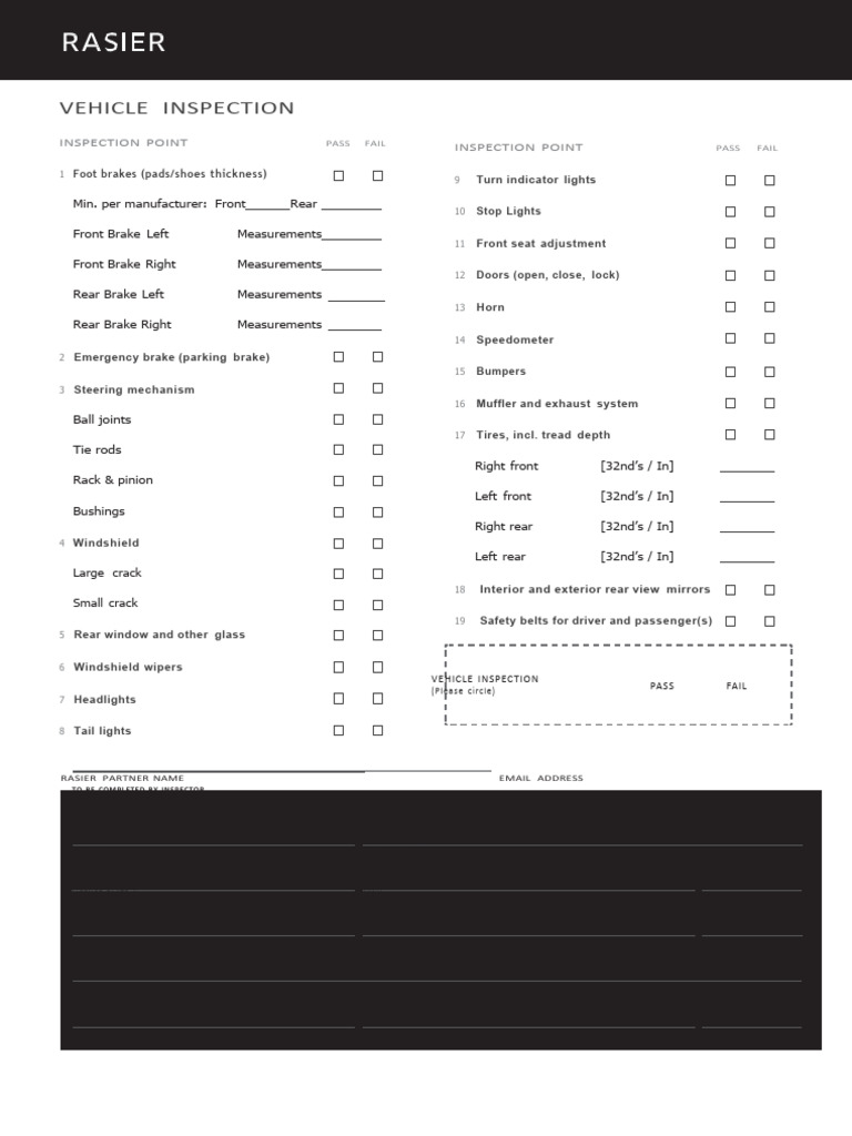 uber tnc inspection form v9-1 | pdf