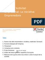 Tema 1 La Iniciativa Emprenedora