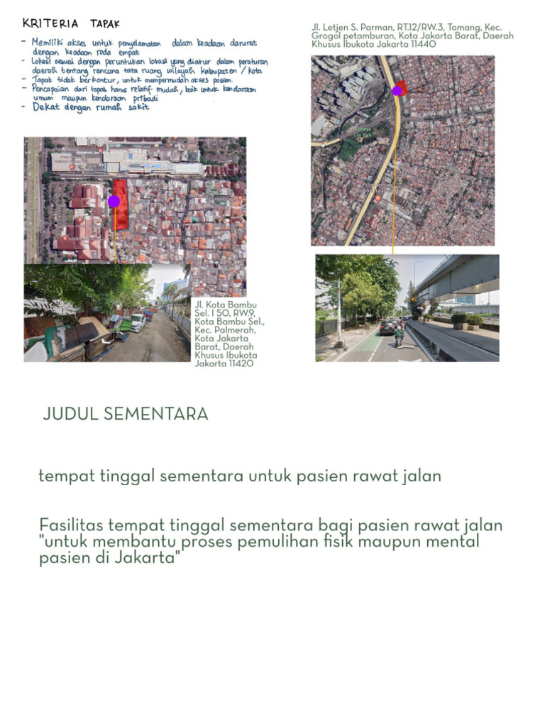 Peta Sekitar Rumah Sakit Harapan Kita | PDF