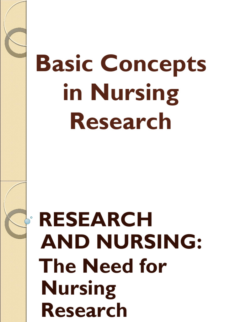 Basic concepts in research pdf nursing knowledge