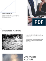 6.2.2 Corporate Planning and Implementation