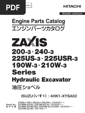 ZX200 3 - 4HK1 Xysa02 4 | PDF