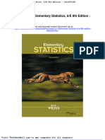 Test Bank For Elementary Statistics 8 e 8th Edition 032189720x