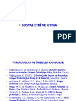 SOSYAL ETKİ Ve UYMA - 2020-2021 - Ders Notları PDF