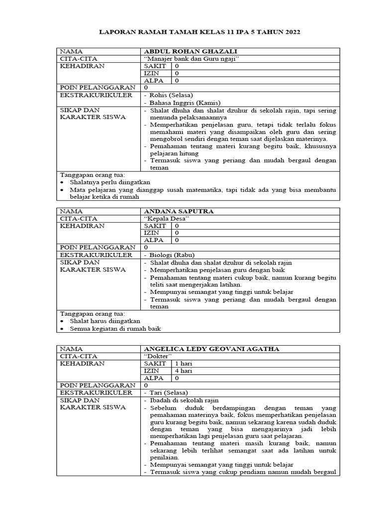 Ramah Tamah 11 Ipa 5 PDF