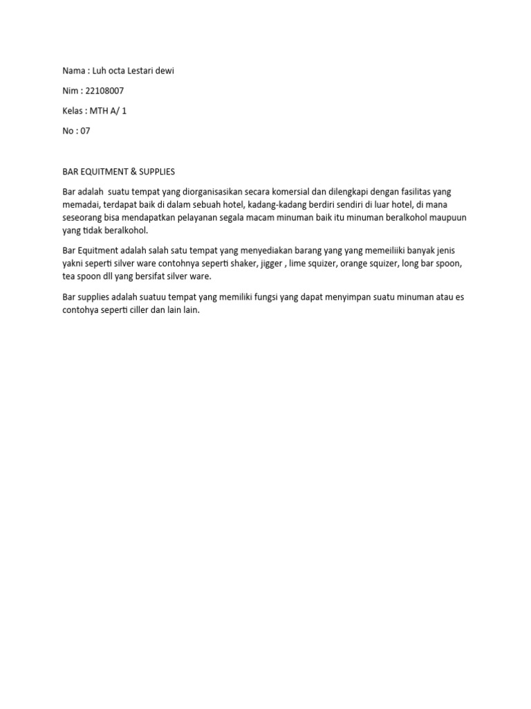 Bar | PDF