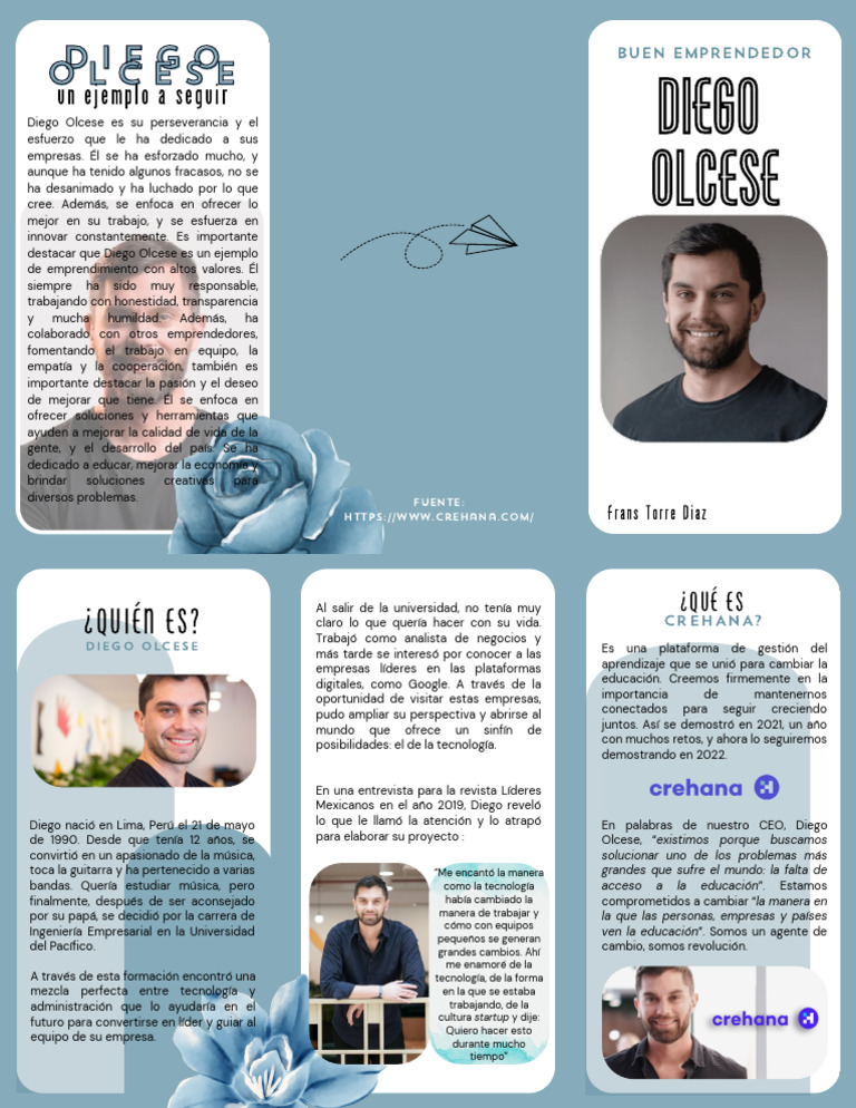 Diego Olcese | PDF | Iniciativa empresarial