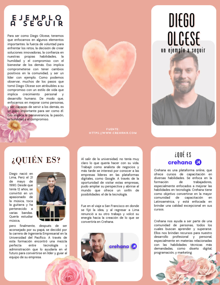 Inspiración en Diego Olcese: Crecimiento y Liderazgo | PDF