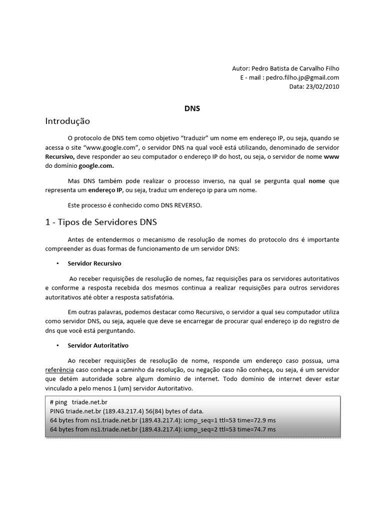 DNS - Bind | PDF
