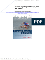 Test Bank For Financial Reporting and Analysis 13th Edition Charles H Gibson