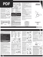 Ventilador de Teto Ventisol Sunny Branco 130 Watts 110 Volts