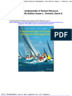 Test Bank For Fundamentals of Human Resource Management 13th Edition Susan L Verhulst David A Decenzo