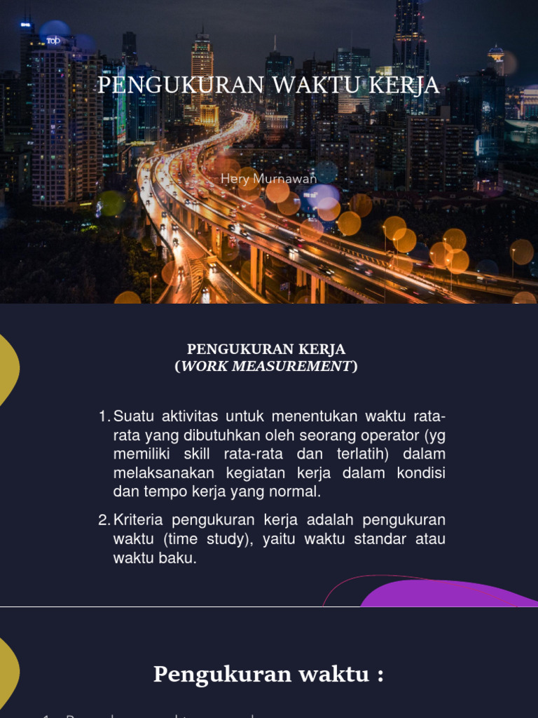 Pengukuran Waktu Kerja | PDF