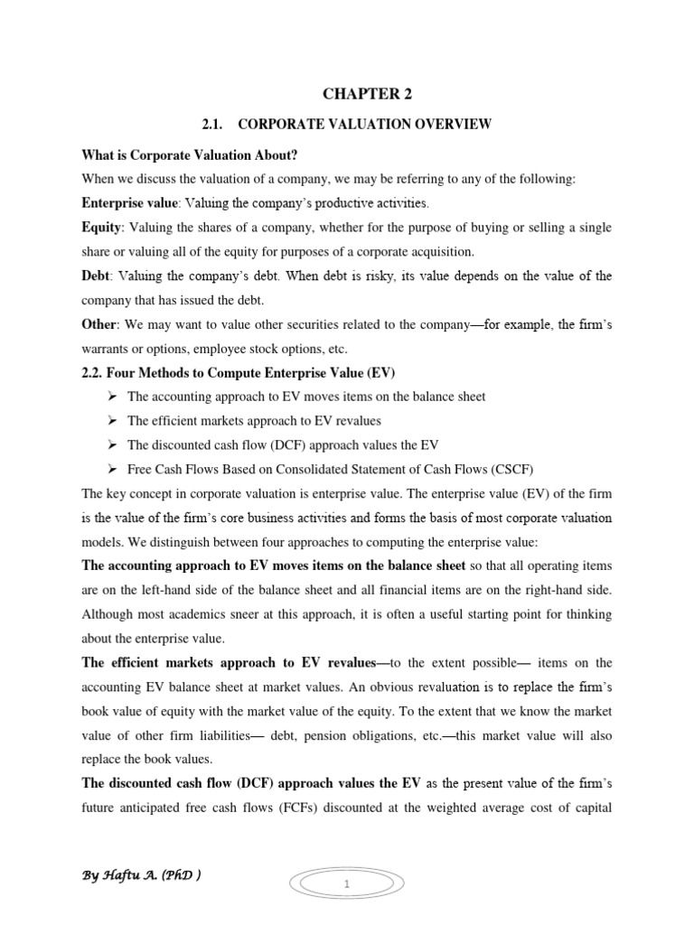 Chapter 2 Financial Modeling PDF