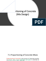 Proportiong Concrete Mix